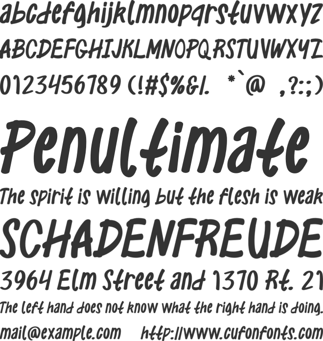 Coltones font preview