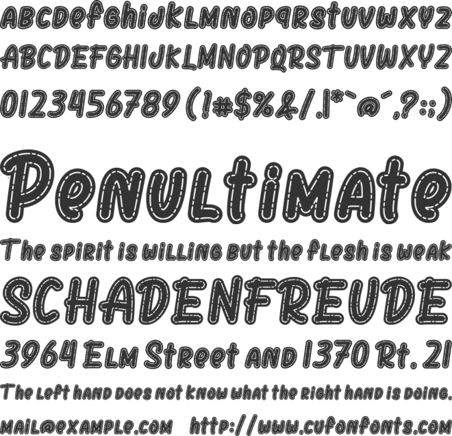 Jumps Stop font preview