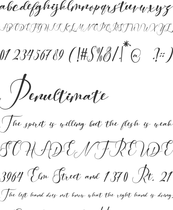 Marshie font preview