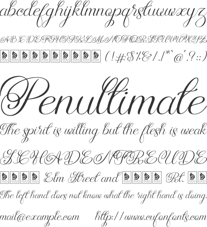 Rellydon font preview