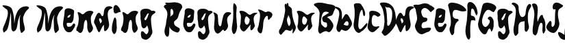 M Mending font download