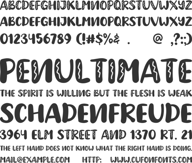 Chocho Drink font preview