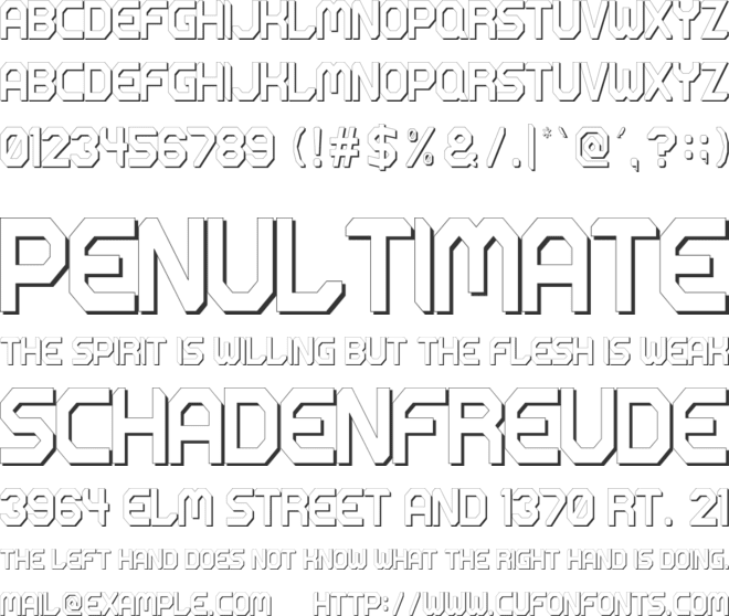 Epeldorne font preview