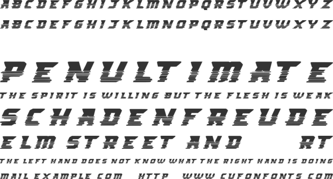 Big Runner font preview