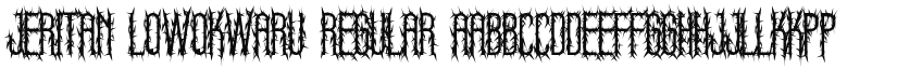 Jeritan Lowokwaru font download