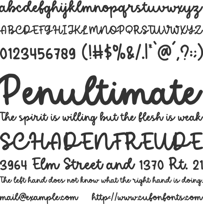 My Summer Stories Script font preview