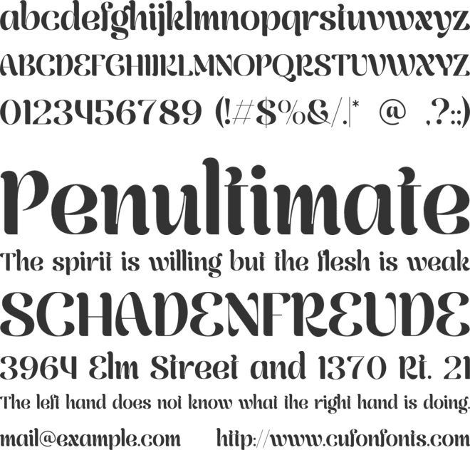 Wishful font preview