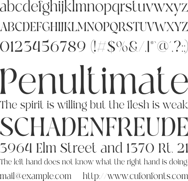 Gratefull font preview