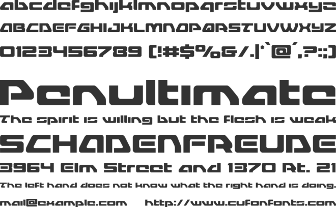 Furian font preview