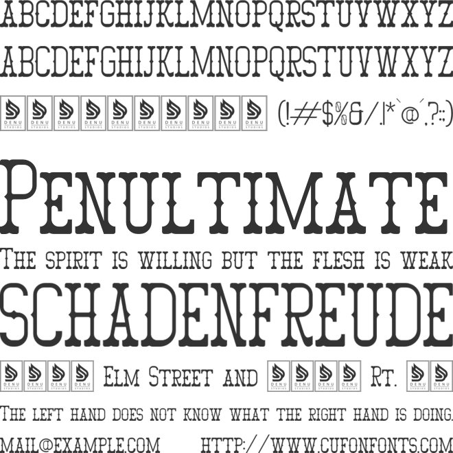 Volemik font preview