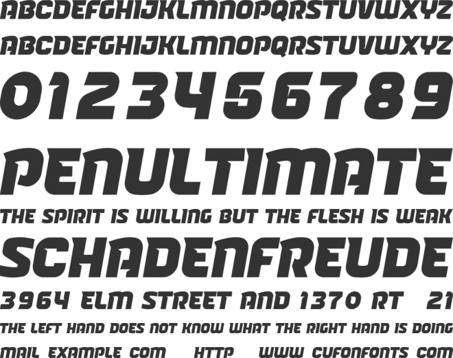 Portings font preview