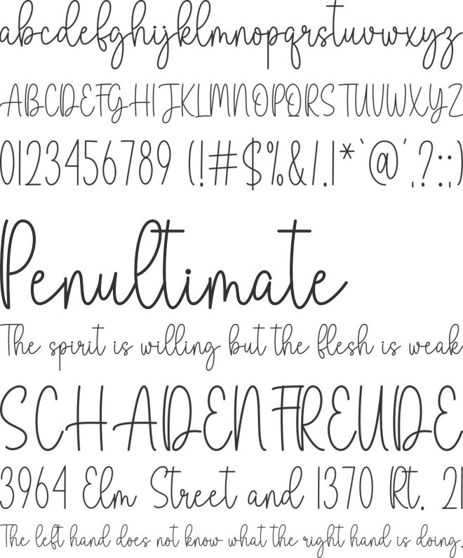 Summer Aesthetic font preview