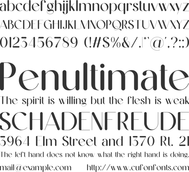 Volika font preview