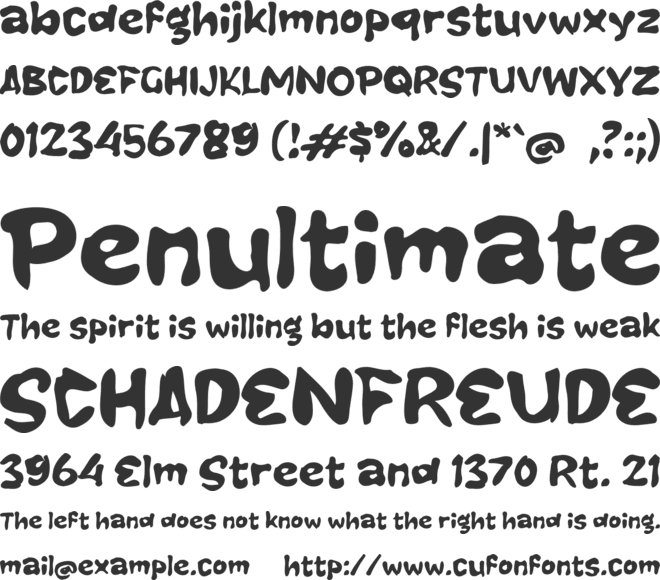 M Mogaje font preview