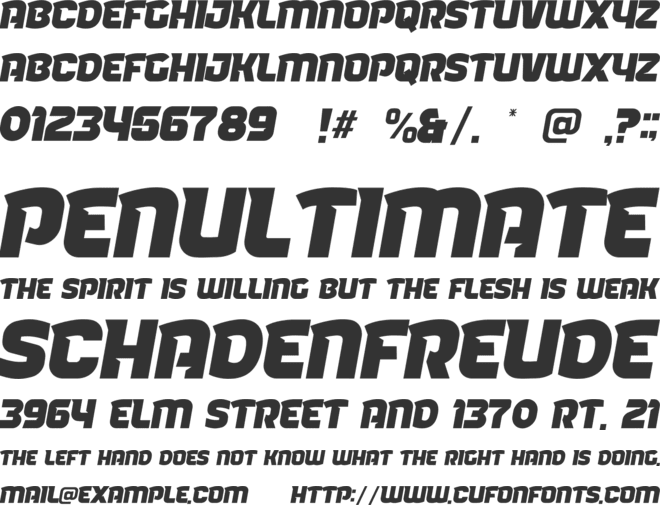 Noxis font preview