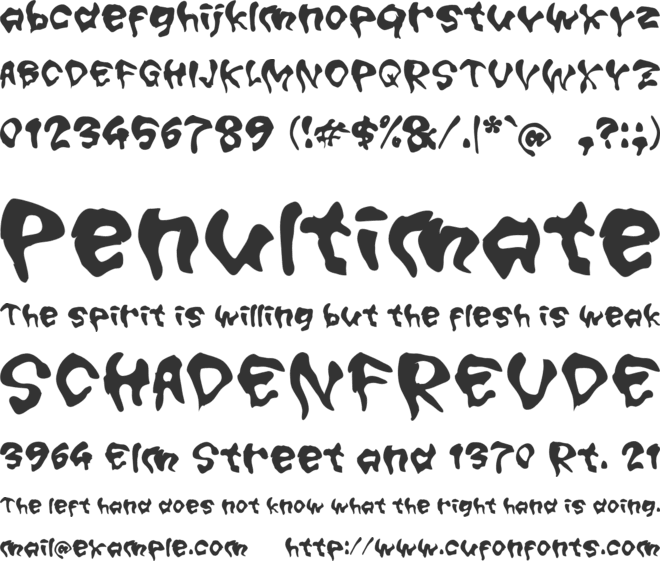 M Modu font preview