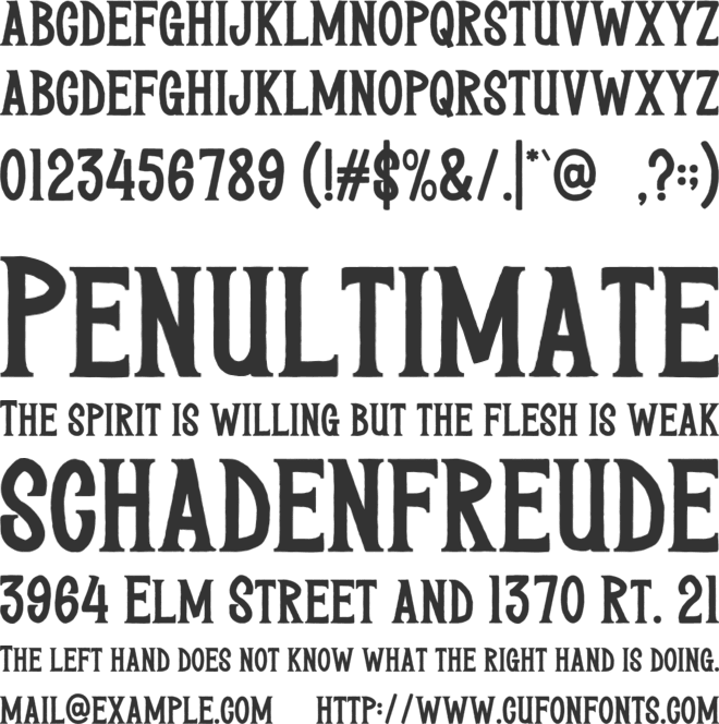 SPOTABE font preview