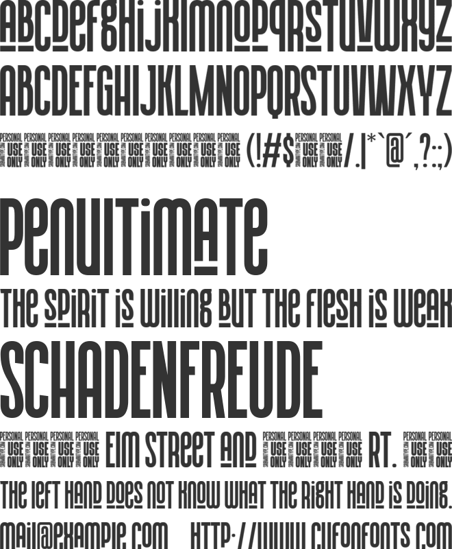Lonedruida_Personal_Use font preview