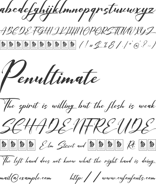 Kulawargi Sadayana font preview