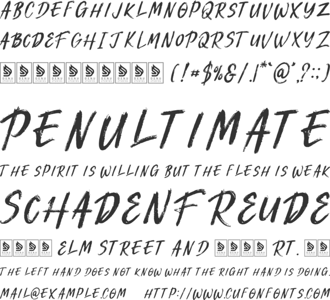 Blakecot Brush font preview