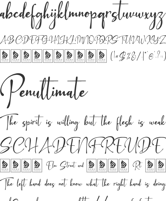 Sonthayu font preview