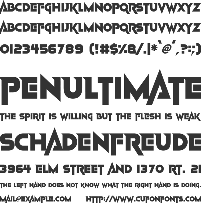 Maximum Voltage font preview