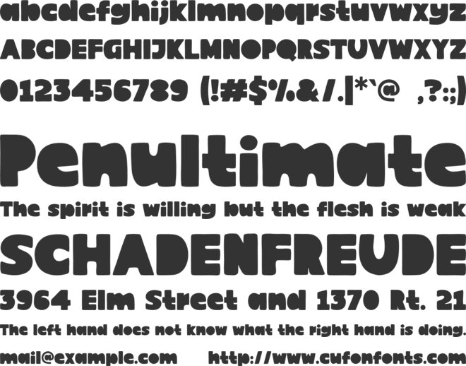 HEAVIN STALYN font preview