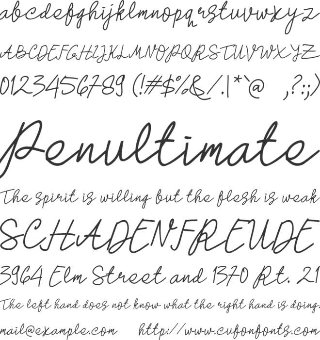 M Masrukim font preview