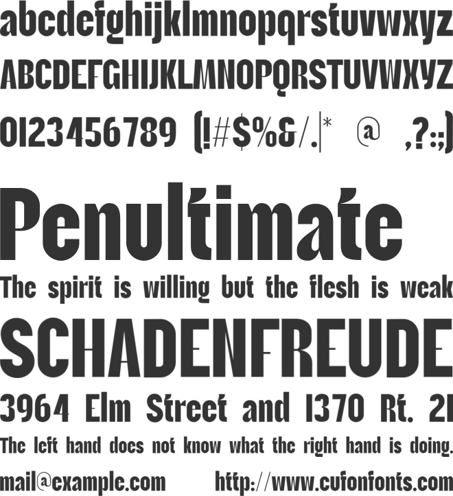 SS BROTHER font preview