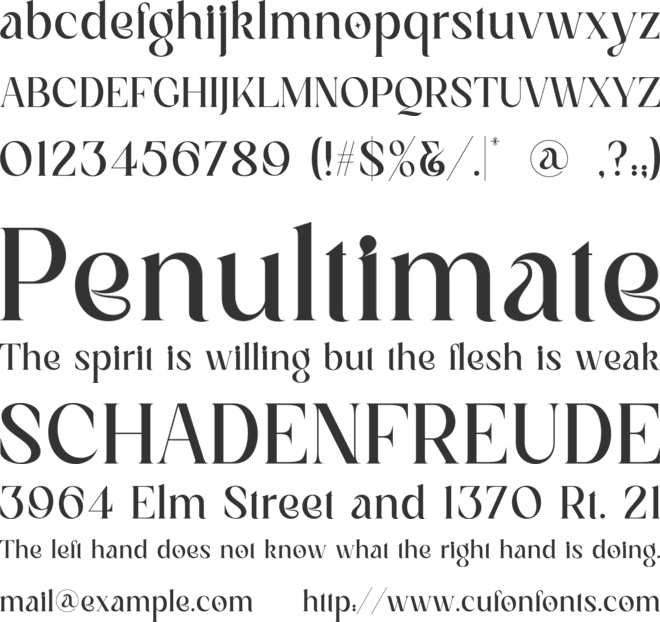 SS Magnolia font preview