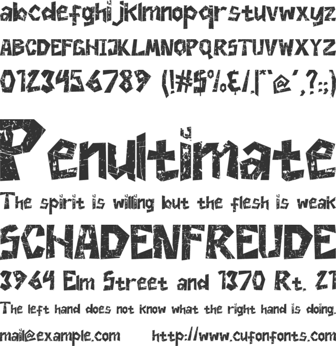 Beldgo font preview