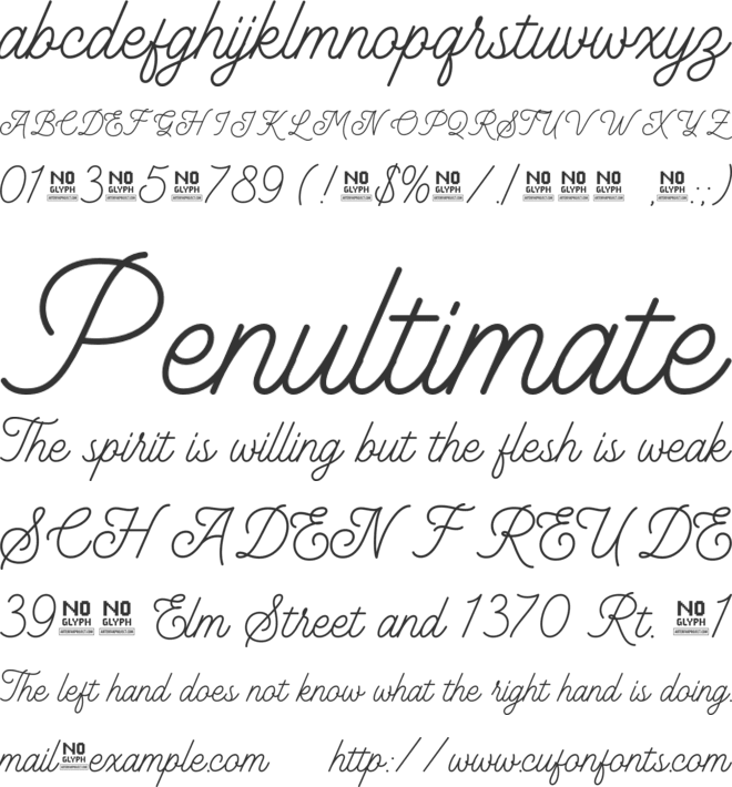 Leonaley font preview