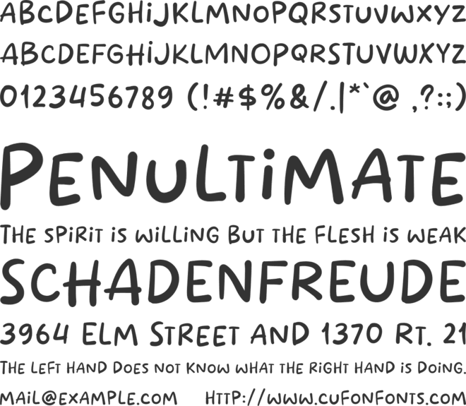 Susu Jahe font preview