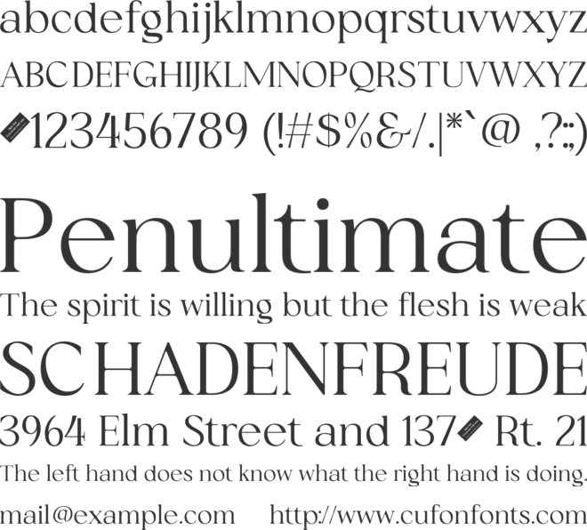 Ringoven font preview