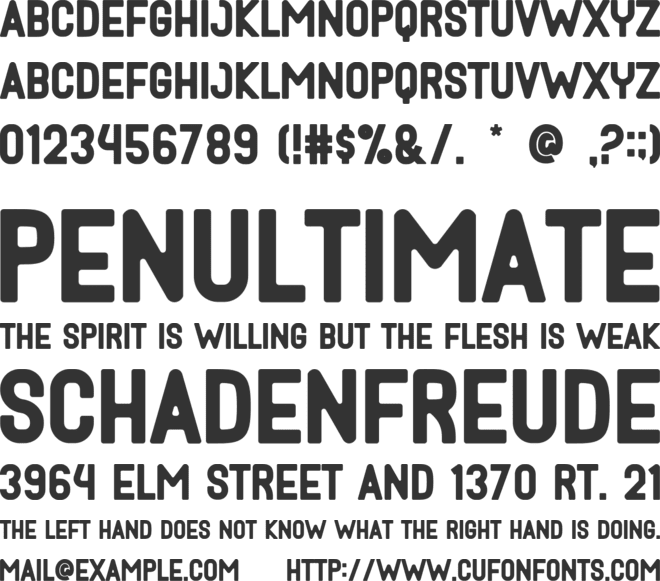 Nullisy font preview