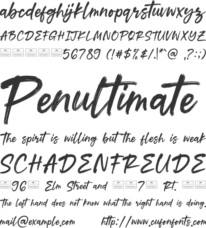 Resonate Free font preview