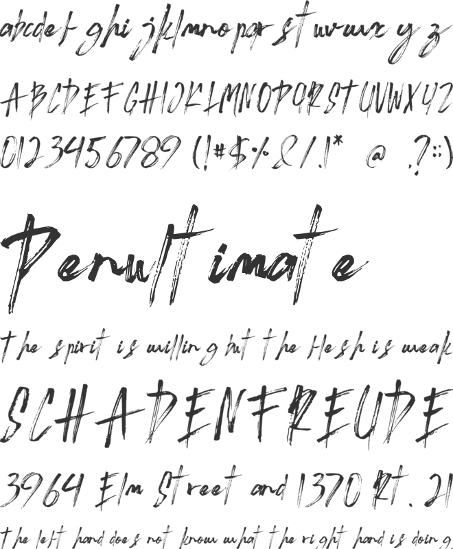 Kashare font preview