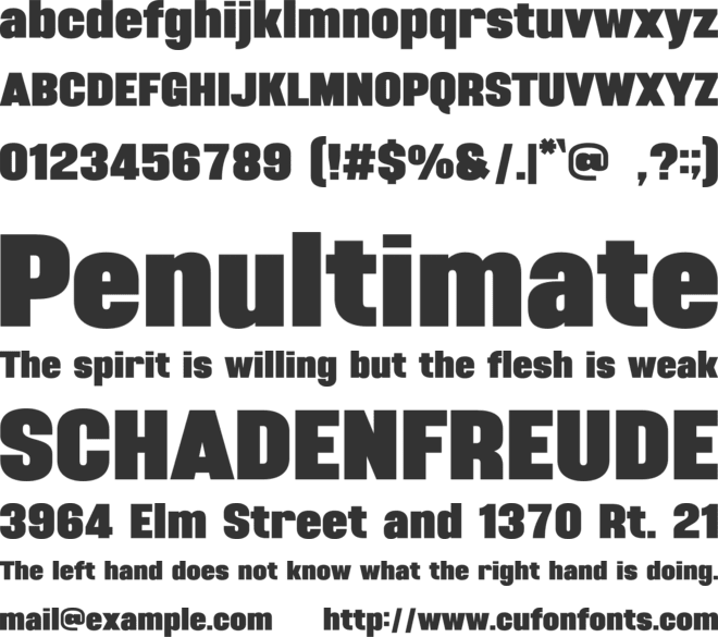 Miland font preview