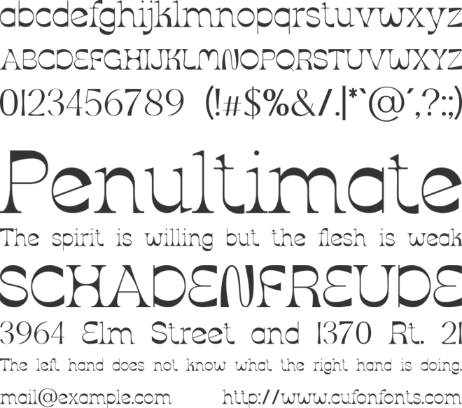 Breadstick font preview