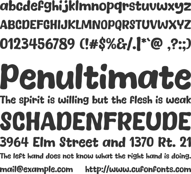 Cheesy Cats font preview