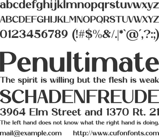 Bainley font preview
