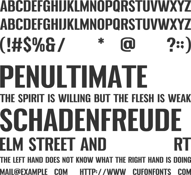 Union College 2 font preview