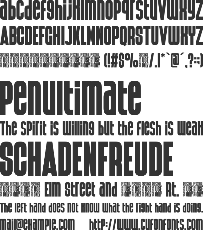 Maintanker_Personal_Use_Only font preview