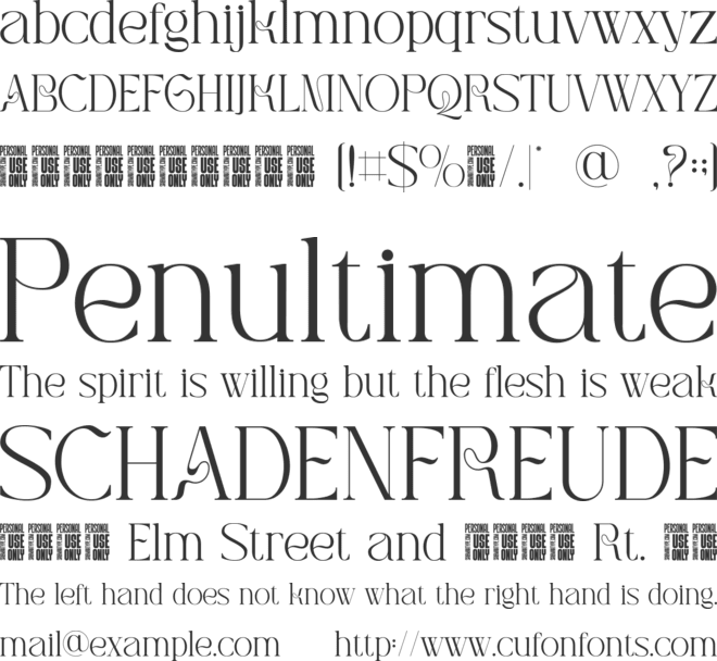 Clasima_Personal_Use_Only font preview