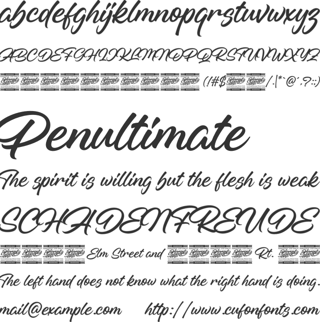 Histellin font preview