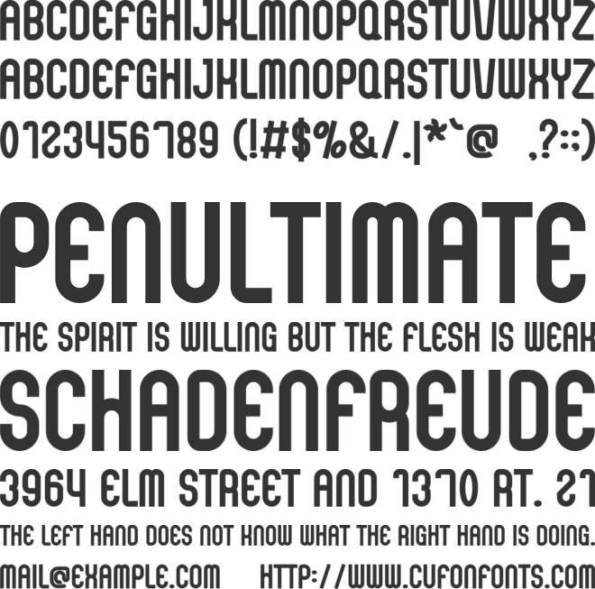 Mother Canvas font preview