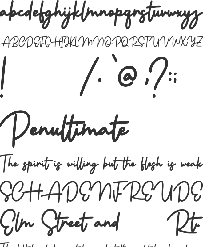 Romanian Signature font preview