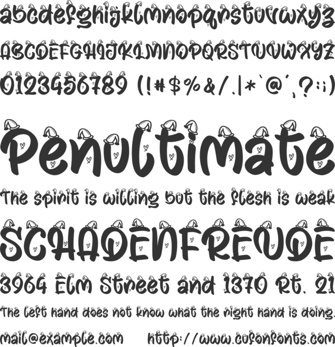 Christmas July - Personal Use font preview