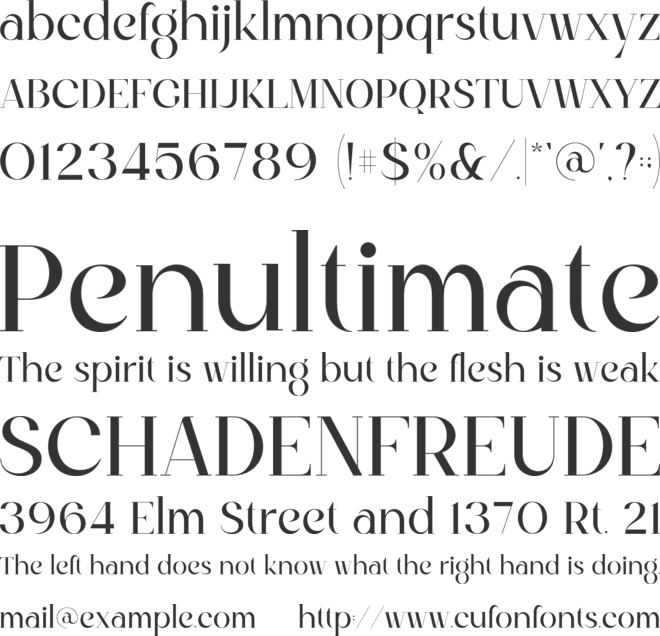 SS Alice font preview