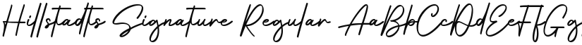 Hillstadts Signature font download